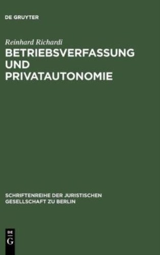 Betriebsverfassung und - betriebsverfassung,