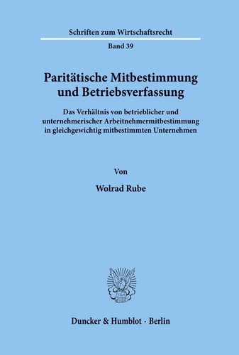 Paritätische mitbestimmung - paritätische,
