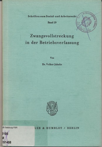 Zwangsvollstreckung der - in,
